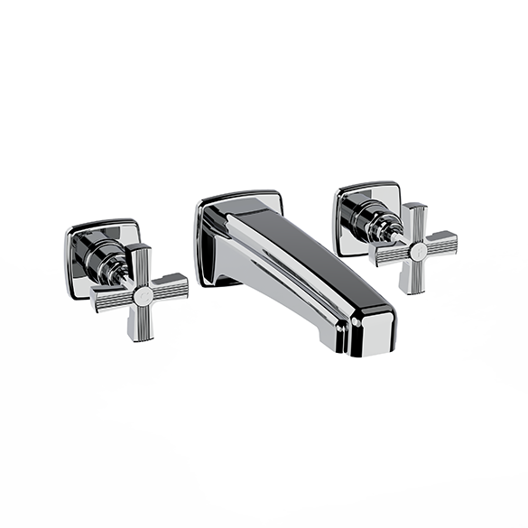 Horus Zéphyr Classic Collection - Concealed Wall Mounted 3 Hole Basin Set - Chrome 16.263-CH