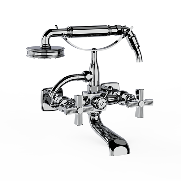 Horus Zéphyr Classic Collection - Complete Wall Bath / Shower Mixer - Chrome 16.414-CH