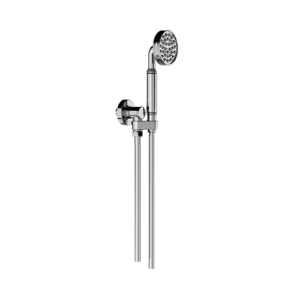 Horus Zéphyr Classic Collection - Wall Shower Set with Wall Hook, Flexible Hose and Handspray - Chrome 16.589-CH