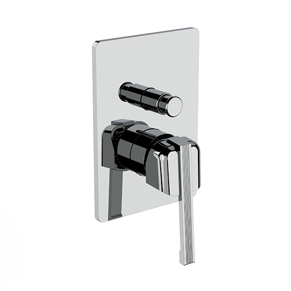 Horus Zéphyr Classic Collection - Concealed Wall Mounted Manual Mixing Shower Valve with Diverter - 2 Outlets - Chrome 16.701-CH