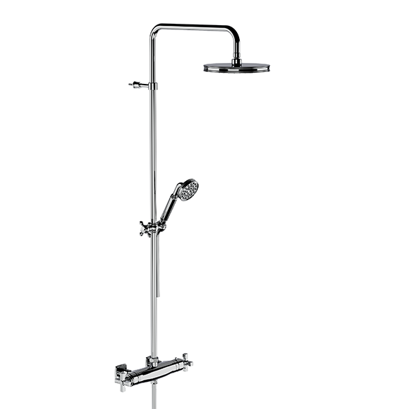 Horus Zéphyr Classic Collection - Complete Exposed Thermostatic Wall Shower Set - Chrome 16.797-CH