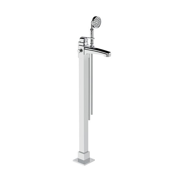 Horus Zéphyr Classic Collection - Complete Column/ Shower Mixer - Satin Brass 16.798-LS