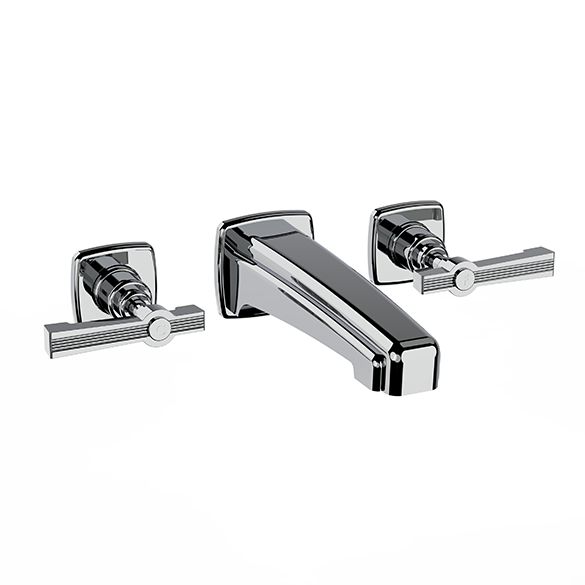 Horus Zéphyr Classic Collection - Concealed Wall Mounted 3 Hole Basin Set - Ice White 17.263-BI