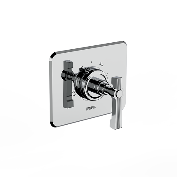 Horus Zéphyr Classic Collection - Trim for Thermostatic Mixing Valve Réf. 93.591 - Matt Black 17.507-NO