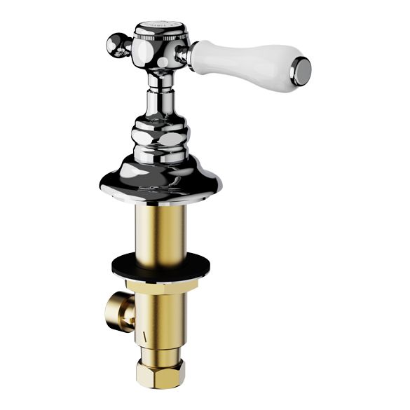 Horus Julia Victoria Julia Victoria Classic Collection - 1/2” Deck Valve - Polished Nickel 19.106-NB