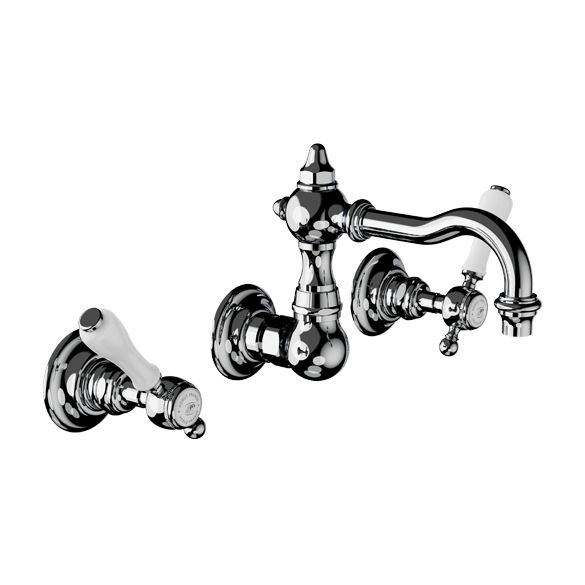Horus Julia Victoria Julia Victoria Classic Collection - Concealed 3 Hole Basin Set with Waste, No Plug - Matt Nickel 19.262-NM