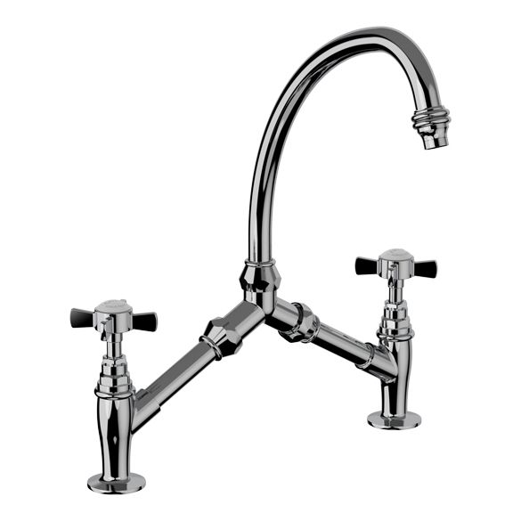 Horus Coventry Classic Collection - 2-hole Kitchen Mixer / Adjustable Centers / No Waste - Matt Nickel 28.121-NM