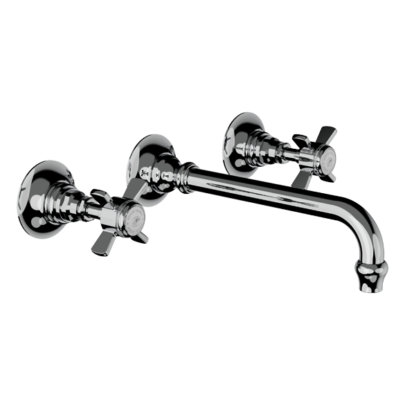 Horus Coventry Classic Collection - Concealed 3 Hole Basin Set - Matt Nickel 28.263-NM
