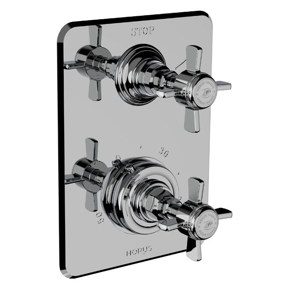 Horus Coventry Classic Collection - Trim for Thermostatic Mixing Valve Réf. 93.593 - Polished Nickel 28.508-NB
