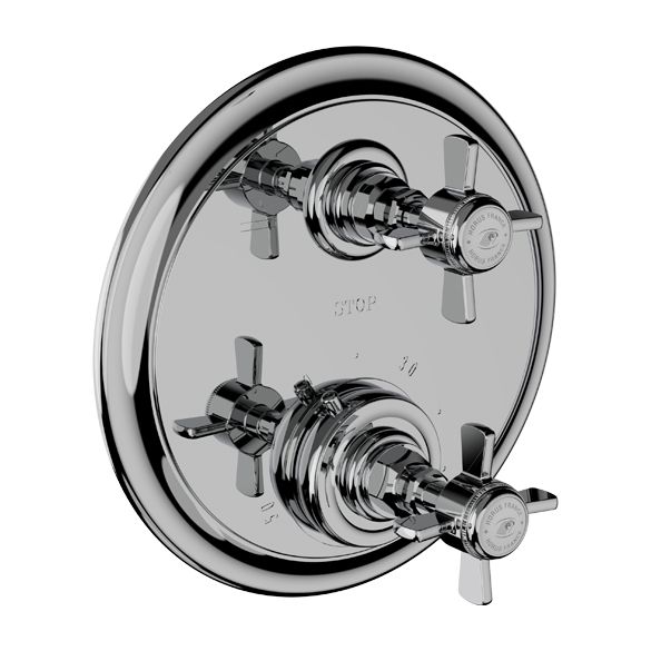 Horus Coventry Classic Collection - Trim for Thermostatic Mixing Valve Réf. 92.599 - Polished Nickel 28.529-NB