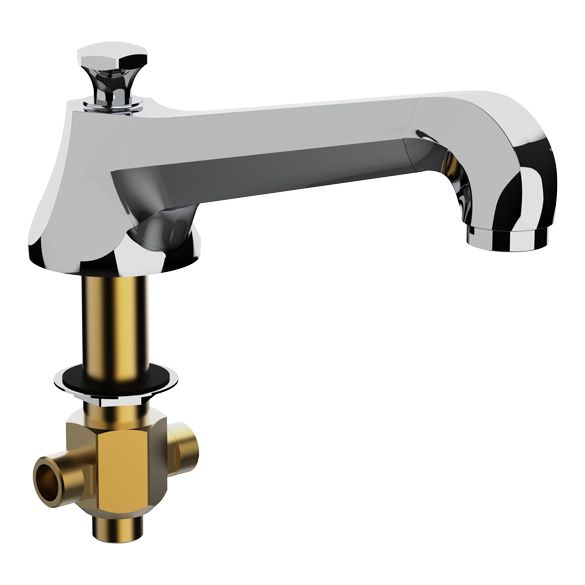 Horus Ascott Classic Collection - Deck Bath Spout with Diverter - Polished Nickel 32.402-NB