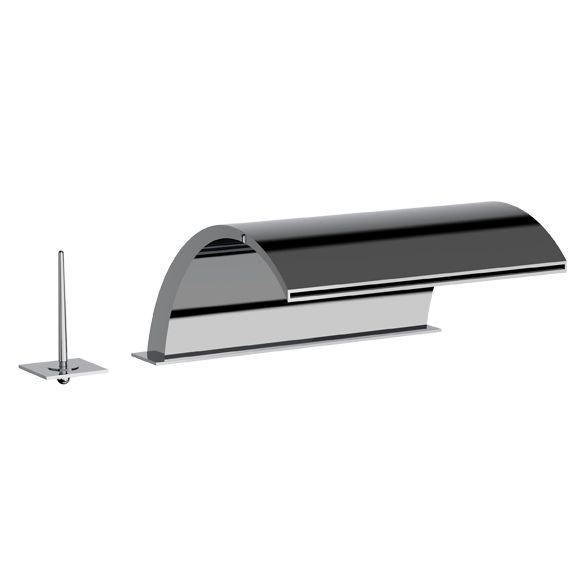Horus Nouvelle Vague “part of Contemporary Collection - Deck Mounted Bath Mixer 3 Hole - Metal Gun 40.760-CF