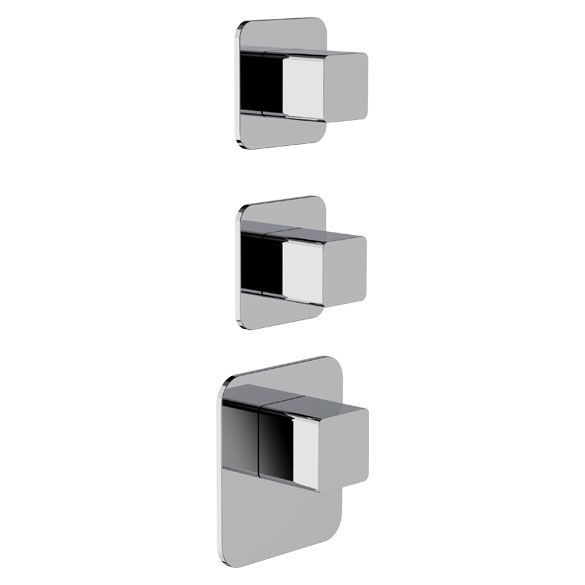 Horus Echo Equinox316 Collection - Trim for Thermostatic Mixer - Chrome 43.522-CH