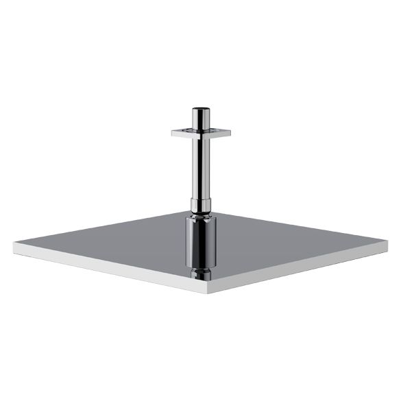 Horus Naja Contemporary Collection - Stainless Steel Shower Head 250 X 250 Mm, Thickness 14 Mm / Ceiling Installation - Satin Brass 43.538-LS