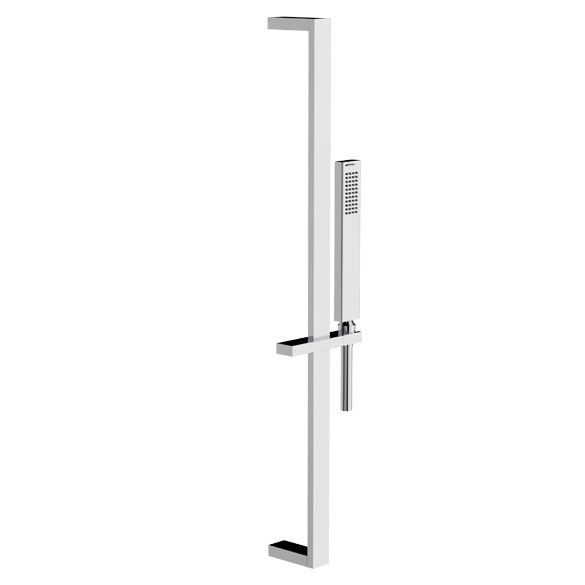 Horus Echo Equinox316 Collection - Shower Rail with Brass Handshower and Flexible Hose - Metal Gun 43.541-CF