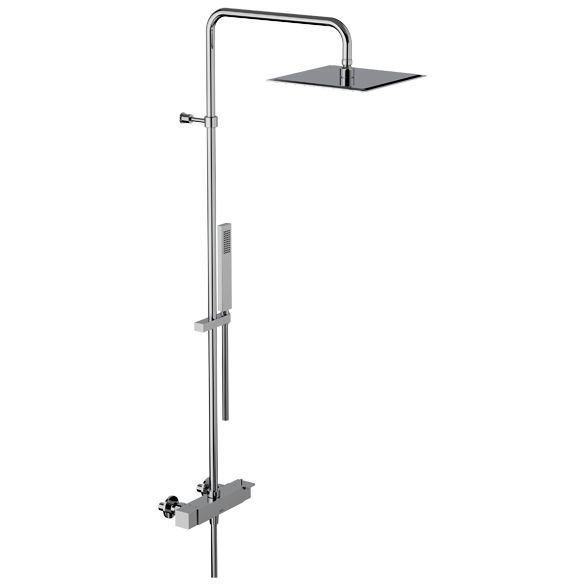 Horus Philae Equinox316 Collection - Complete Exposed Thermostatic Wall Shower Set - Chrome 43.796-CH
