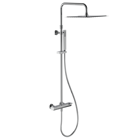 Horus Echo Equinox316 Collection - Complete Exposed Thermostatic Wall Shower Set - Chrome 43.797.E2-CH