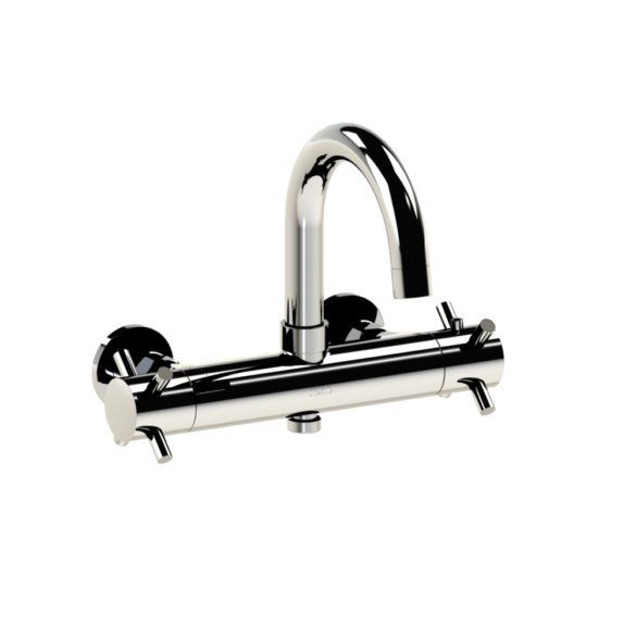 Horus Minoé Contemporary Collection - Complete Exposed Thermostatic Wall Bath-shower Mixer - Chrome 47.784-CH