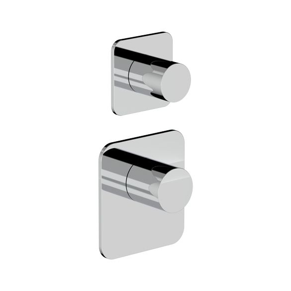 Horus Naja Contemporary Collection - Trim for Thermostatic Mixer. - Metal Gun 48.521-CF