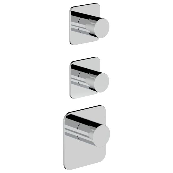 Horus Naja Contemporary Collection - Trim for Thermostatic Mixer. - Chrome 48.522-CH