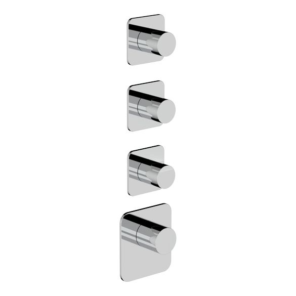 Horus Naja Contemporary Collection - Trim for Thermostatic Mixer. - Chrome 48.523-CH