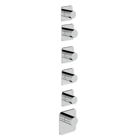 Horus Naja Contemporary Collection - Trim for Thermostatic Mixer. - Chrome 48.525-CH