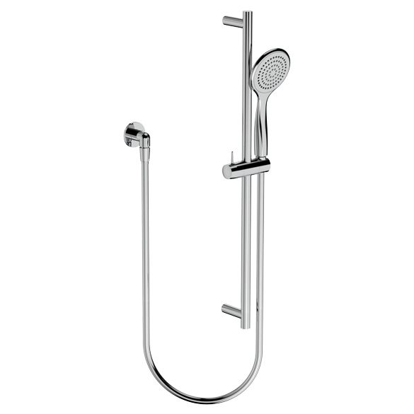 Horus Naja Contemporary Collection - Wall Shower Set with Rail, Flexible Hose and Handspray - Matt Black 48.532-NO