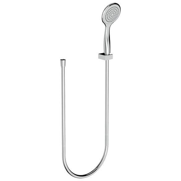 Horus Naja Contemporary Collection - Wall Hook with Handshower and Flexible Hose - Chrome 48.582-CH