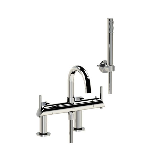 Horus Minoé Contemporary Collection - Complete Deck Thermostatic Bath-shower Mixer - Metal Gun 49.715-CF