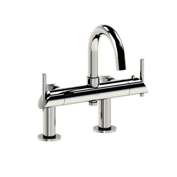 Horus Minoé Contemporary Collection - Complete Deck Thermostatic Bath-shower Mixer - Satin Brass 49.785-LS