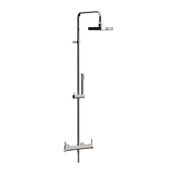 Horus Minoé Contemporary Collection - Complete Exposed Thermostatic Wall Shower Set - Matt Black 49.797-NO