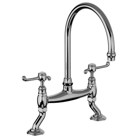 Horus Montmartre Classic Collection - 2-hole Kitchen Mixer / No Waste - Matt Nickel 50.141-NM