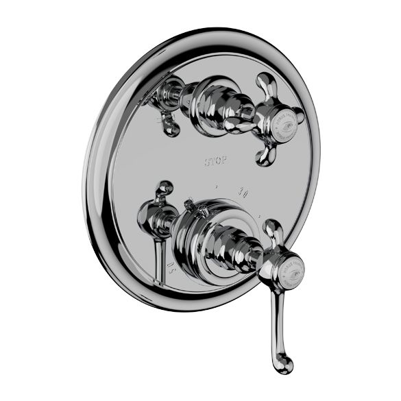 Horus Montmartre Classic Collection - Trim for Thermostatic Mixing Valve Réf. 92.599 - Chrome 50.529-CH