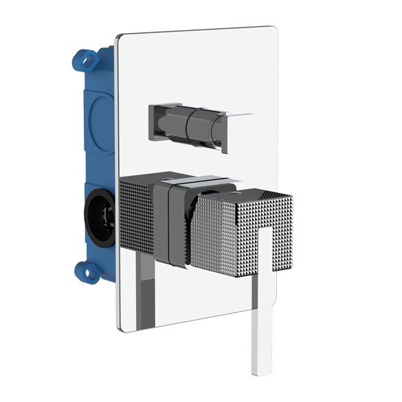 Horus Myriad Contemporary Collection - Concealed Wall Mounted Manual Mixing Shower Valve - Private: Chrome / Myriad 55.701-CH