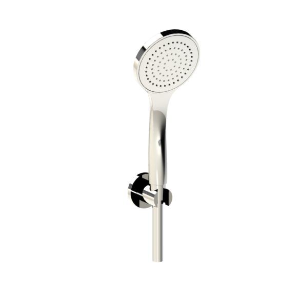 Horus Canopée Contemporary Collection - Shower Rail with Brass Handshower on Sliding Part and Flexible Hose - Satin Brass 60.582-LS