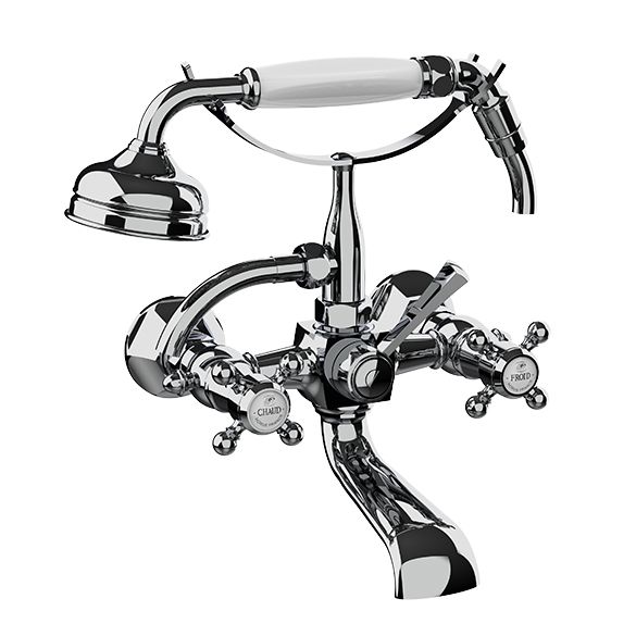Horus Ascott Classic Collection - Wall Bath/ Shower Mixer Complete - Chrome 62.414-CH
