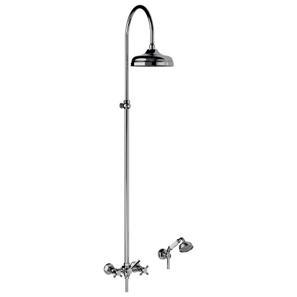 Horus Ascott Classic Collection - Complete Wall Shower Mixer - Polished Nickel 62.544-NB