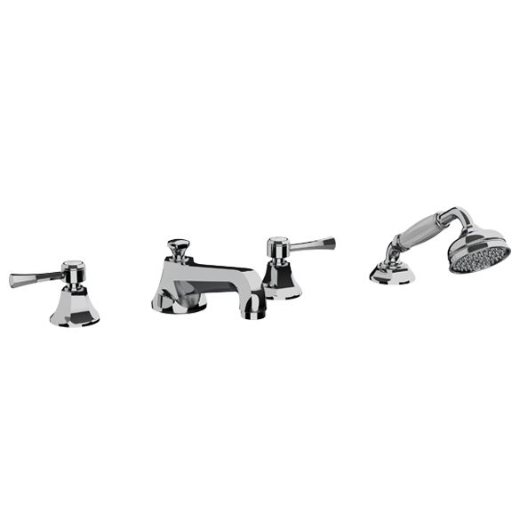 Horus Ascott Classic Collection - 4 Hole Deck Bath/ Shower Set - Chrome 65.466-CH