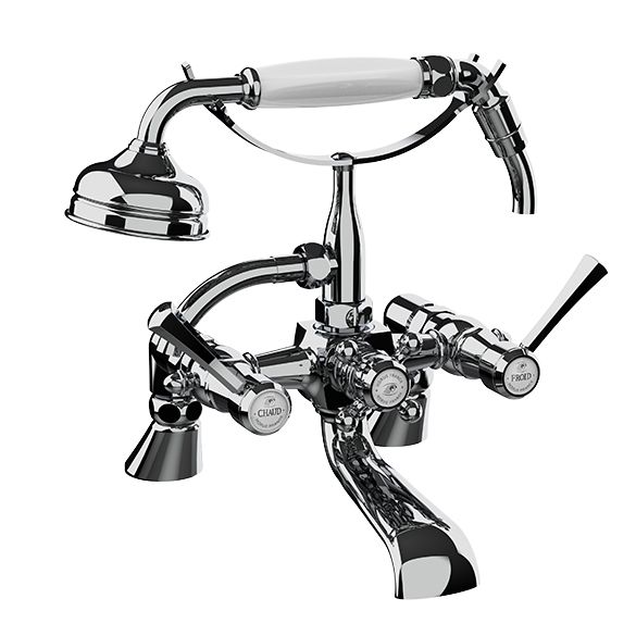 Horus Ascott Classic Collection - Deck Bath/ Shower Mixer Complete - Chrome 65.485-CH