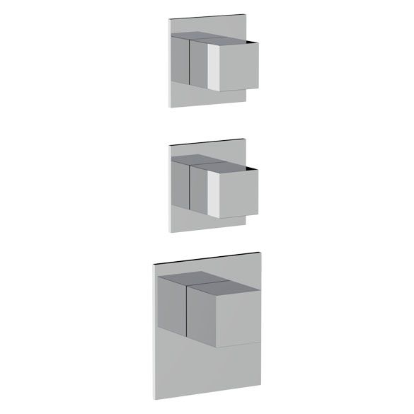 Horus Philae Equinox316 Collection - Trim for Thermostatic Mixer - Matt Black 80.522-NO