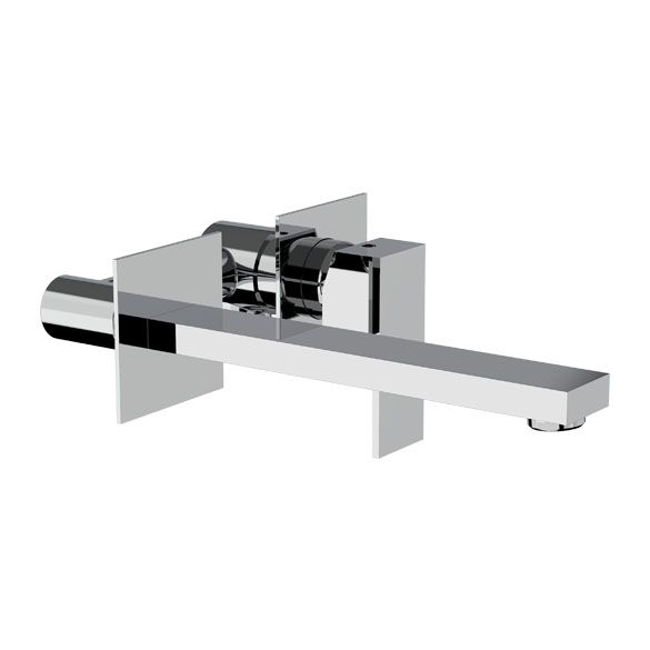 Horus Philae Equinox316 Collection - Concealed Wall 2 Hole Single Lever Basin Mixer - Matt Black 80.762.E2-NO