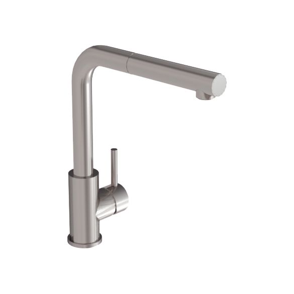Horus Equinox316 Equinox316 Collection - Kitchen Mixer with Integrated Hand Shower /and Swivel Spout - Stainless Steel 316 81.723-IX