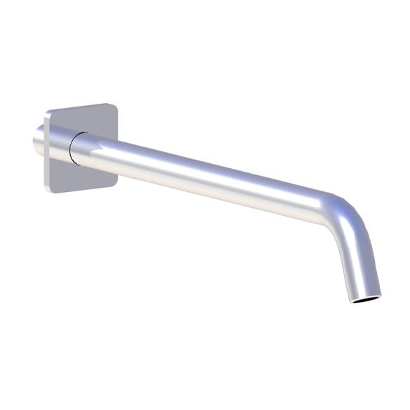 Horus Naja Contemporary Collection - Wall Arm L. 300 Mm + Square Design Flange - Satin Brass 92.567-LS