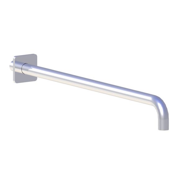 Horus Naja Contemporary Collection - Wall Arm L. 480 Mm + Square Design Flange - Matt Black 92.966-NO