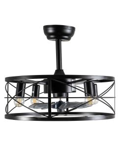 CFC 9508  ΠΛΑΦΟΝΙΕΡΑ ΑΝΕΜΙΣΤΗΡΑΣ ΜΕΤΑΛΛΙΚΟ ΜΑΥΡΟ 4XE-27 O ΑΝΕΜΙΣΤΗΡΑΣ 30W ARlight 0334009