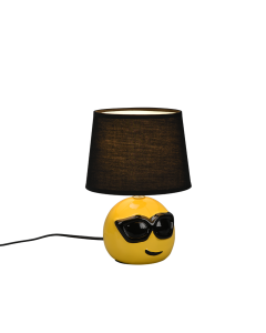 Coolio Πορτατίφ με Καφέ Καπέλο και Κίτρινη Βάση Trio Lighting R51201002