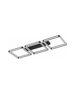 Eglo Altaflor Μοντέρνα Μεταλλική Πλαφονιέρα Οροφής με Ενσωματωμένο LED σε Μαύρο χρώμα 99cm 99789