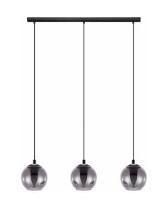 Eglo Ariscani Μοντέρνο Κρεμαστό Φωτιστικό Τρίφωτο Ράγα με Ντουί E27 σε Μαύρο Χρώμα 98652