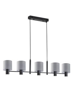 SE21-BL-120-SH2 ADEPT BLACK PENDANT GREY SHADE+ HOMELIGHTING 77-8294