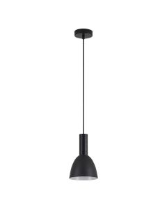 SE21-BL-4-MS2 ADEPT TUBE Black Pendant Black Metal Shade+ HOMELIGHTING 77-8547
